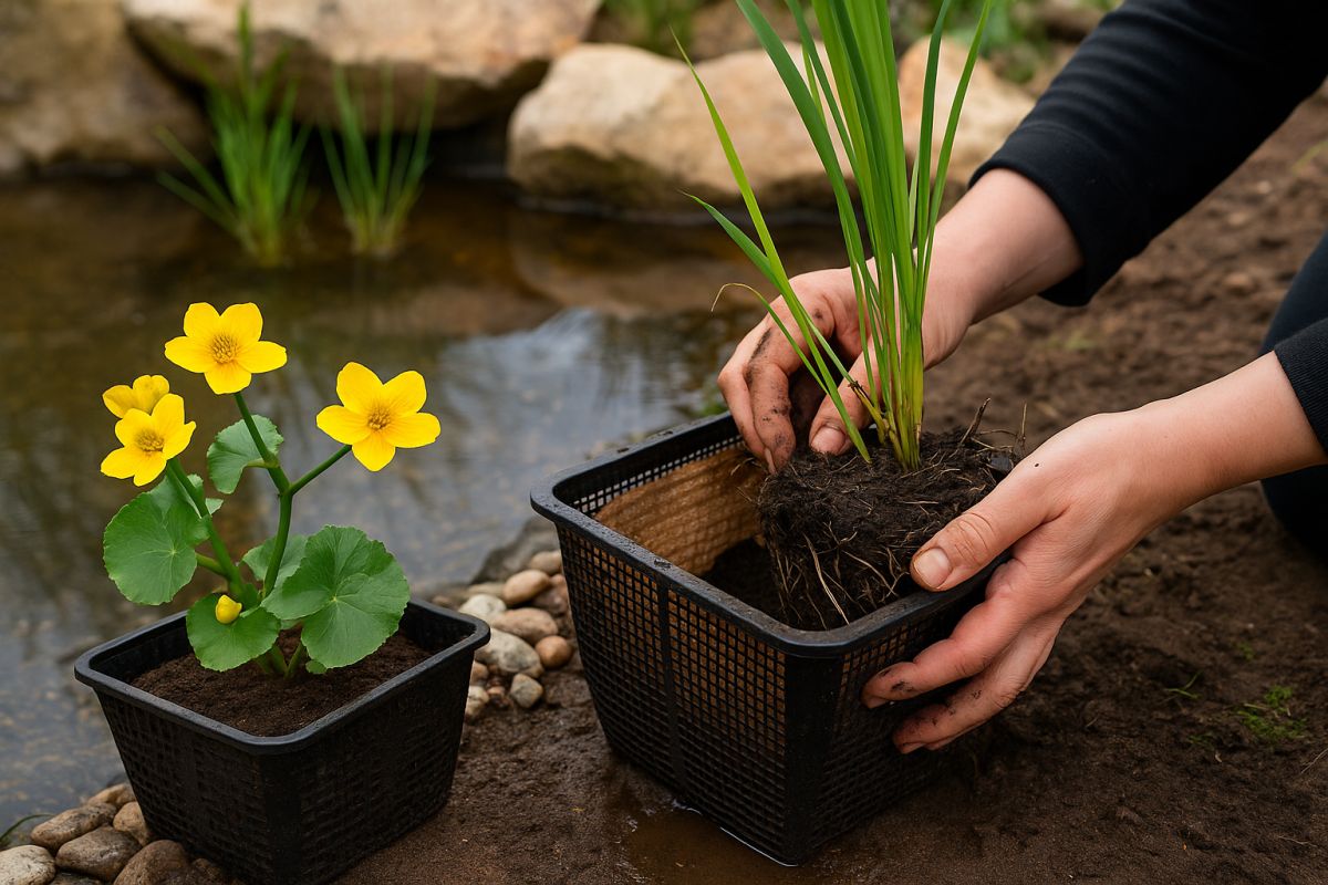 Wasserpflanzen richtig einsetzen: So gelingt der Start in einen gesunden Teich