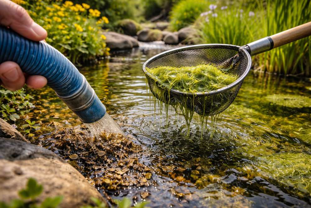 Teich reinigen ohne Komplettentleerung – so bleibt Ihr Teich im Gleichgewicht